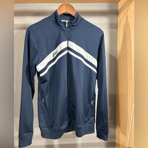 ASICS navy/white light weight jacket. Size XL.